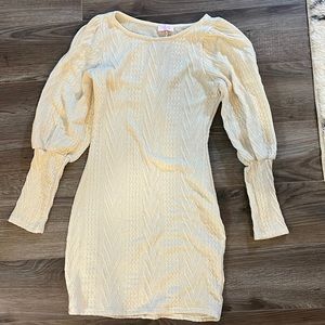 Pink Lilly white sweater dress